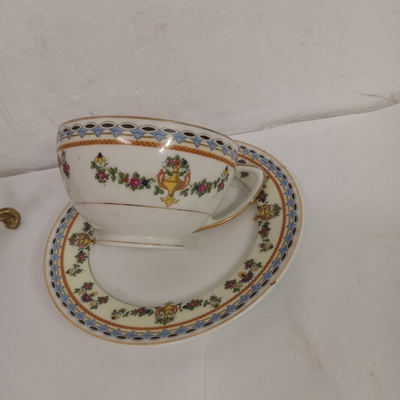 Rare Vintage TK Thuny 3 cups & 6 saucers  Czechoslovakia  Porcelain Lot - Picture 9 of 9